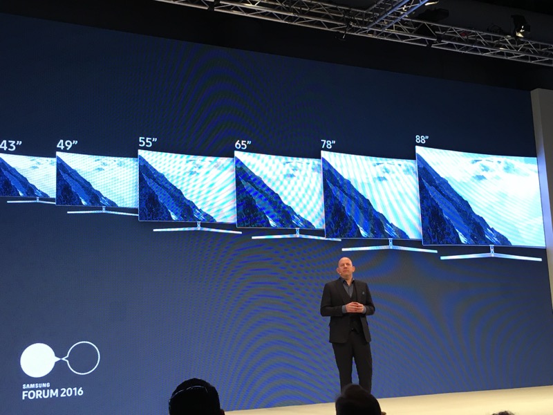 La nouvelle gamme SUHD 2016 se dote d'écrans de 43 à 88 pouces