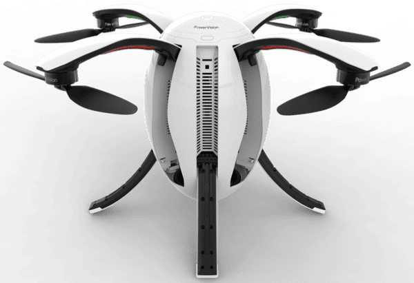 Le drone PowerEgg, comme son nom l'indique, a une forme ovoïde